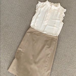 Banana Republic Tan Pencil Skirt